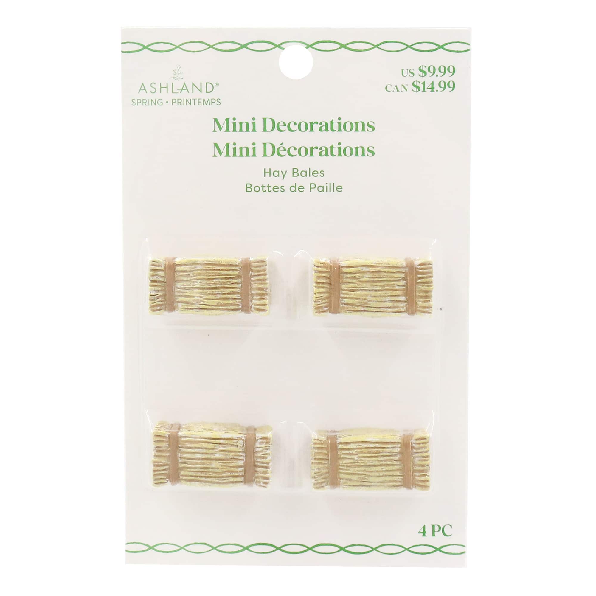 Mini Hay Bale Decorations, 4ct. by Ashland®